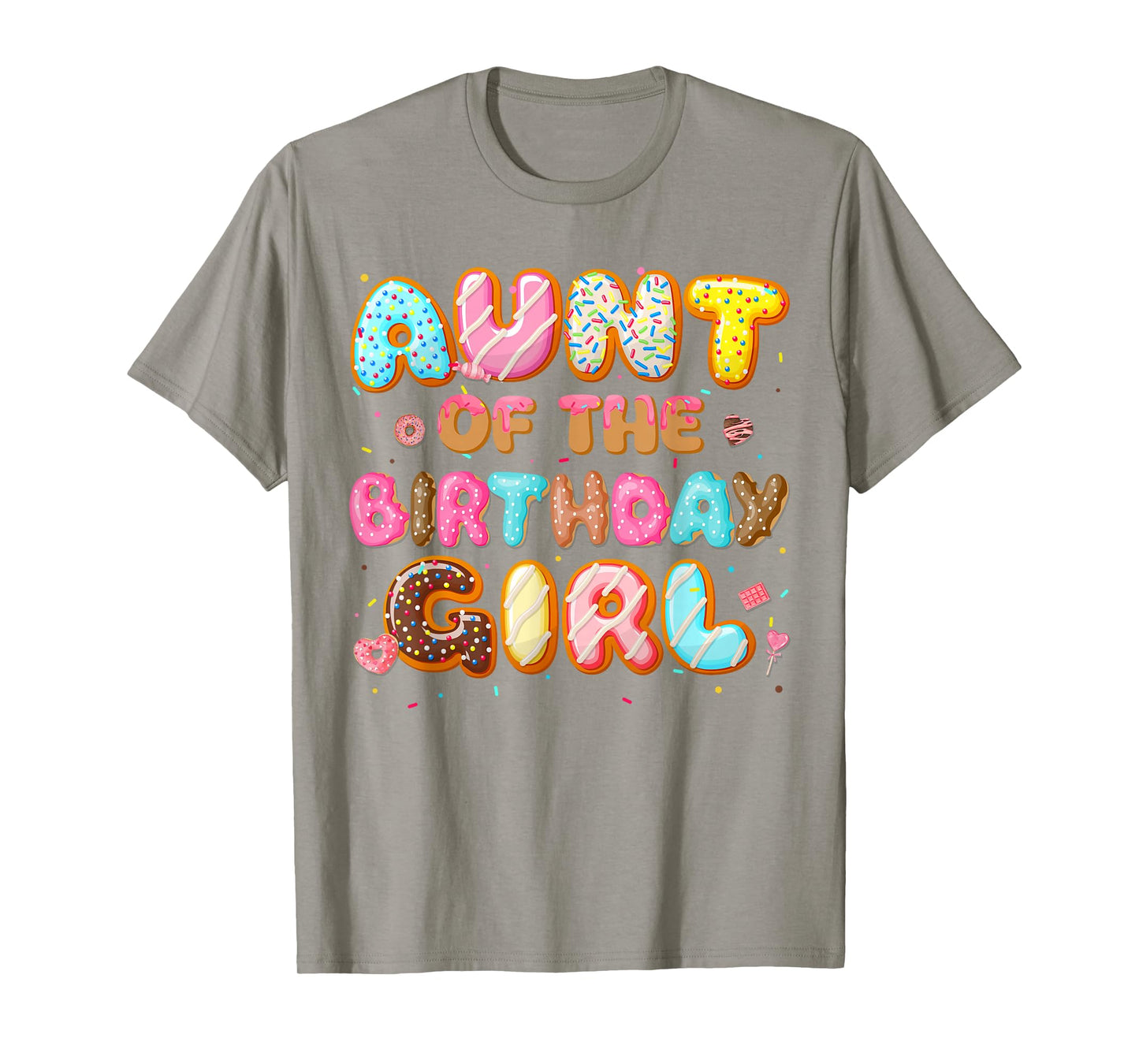 Aunt Of The Birthday Girl Donut Family Matching Party T-Shirt