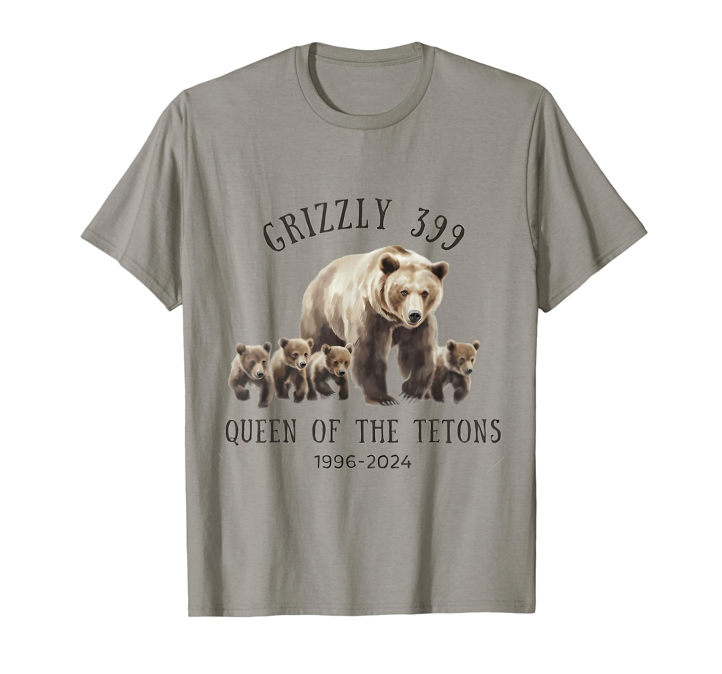 Grizzly 399 Queen Of The Tetons National Park Bear T-Shirt