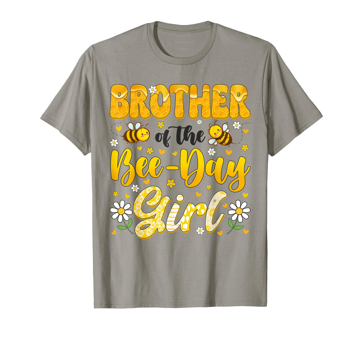 Brother Of The Bee Day Girl Flower Birthday Family Matching T-Shirt
