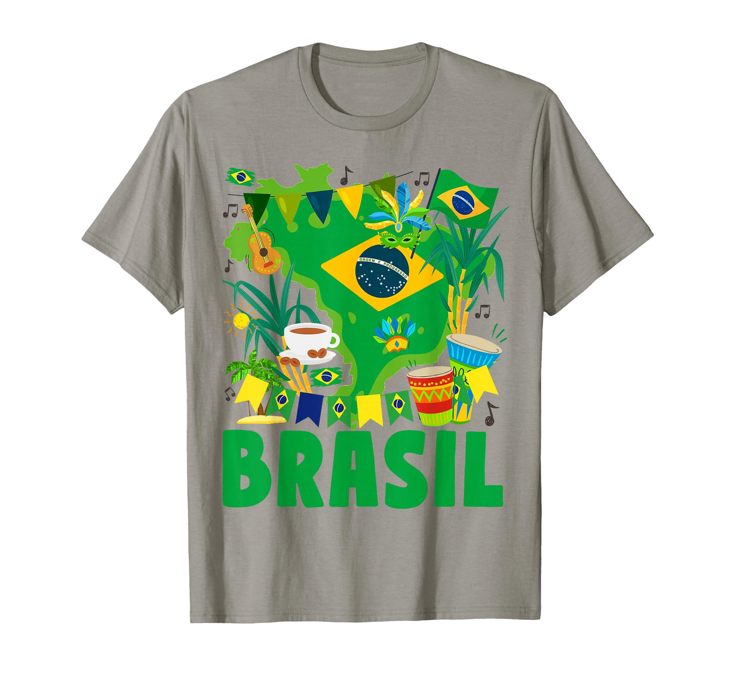 Brasil Flag Outfit Idea For Kids Brazil & Brazilian Flag T-Shirt