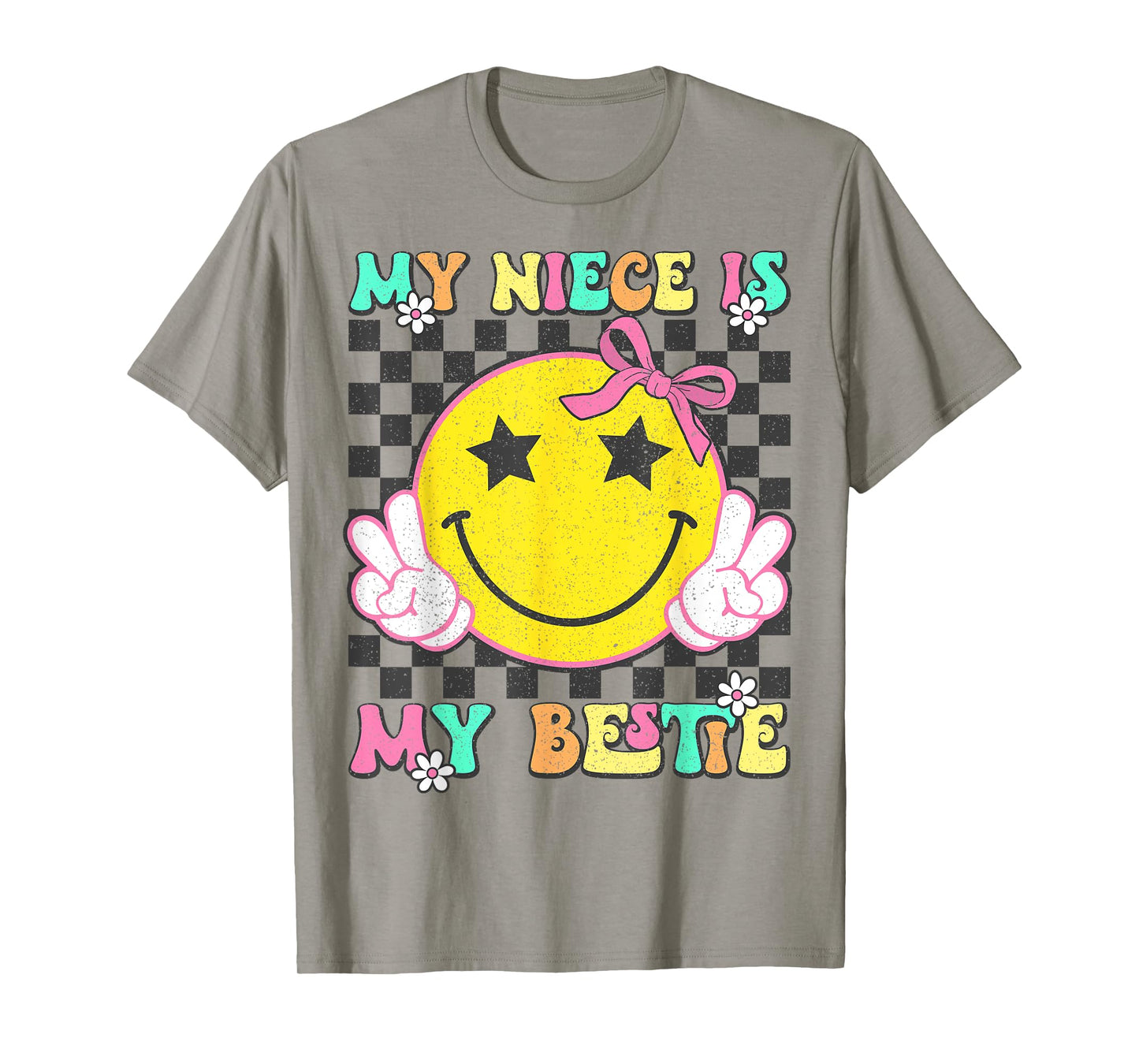 Retro My Niece Is My Bestie Aunt And Niece Matching T-Shirt