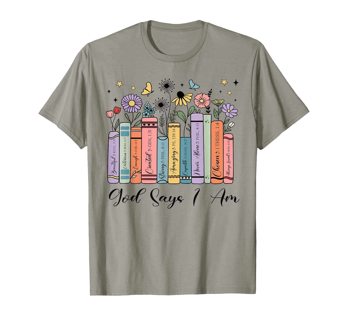 God Says I Am Floral Book Cute Christian Teen Girl Toddler T-Shirt