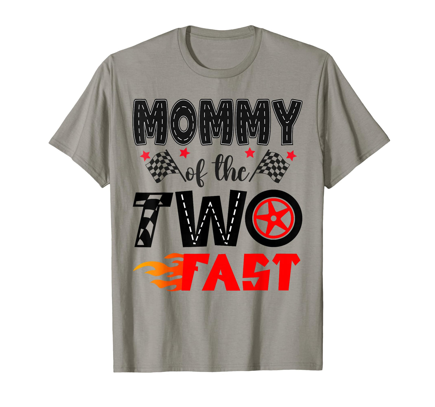 Mommy of The Two Fast 2Nd Birthday Boy Racing Car T-Shirt