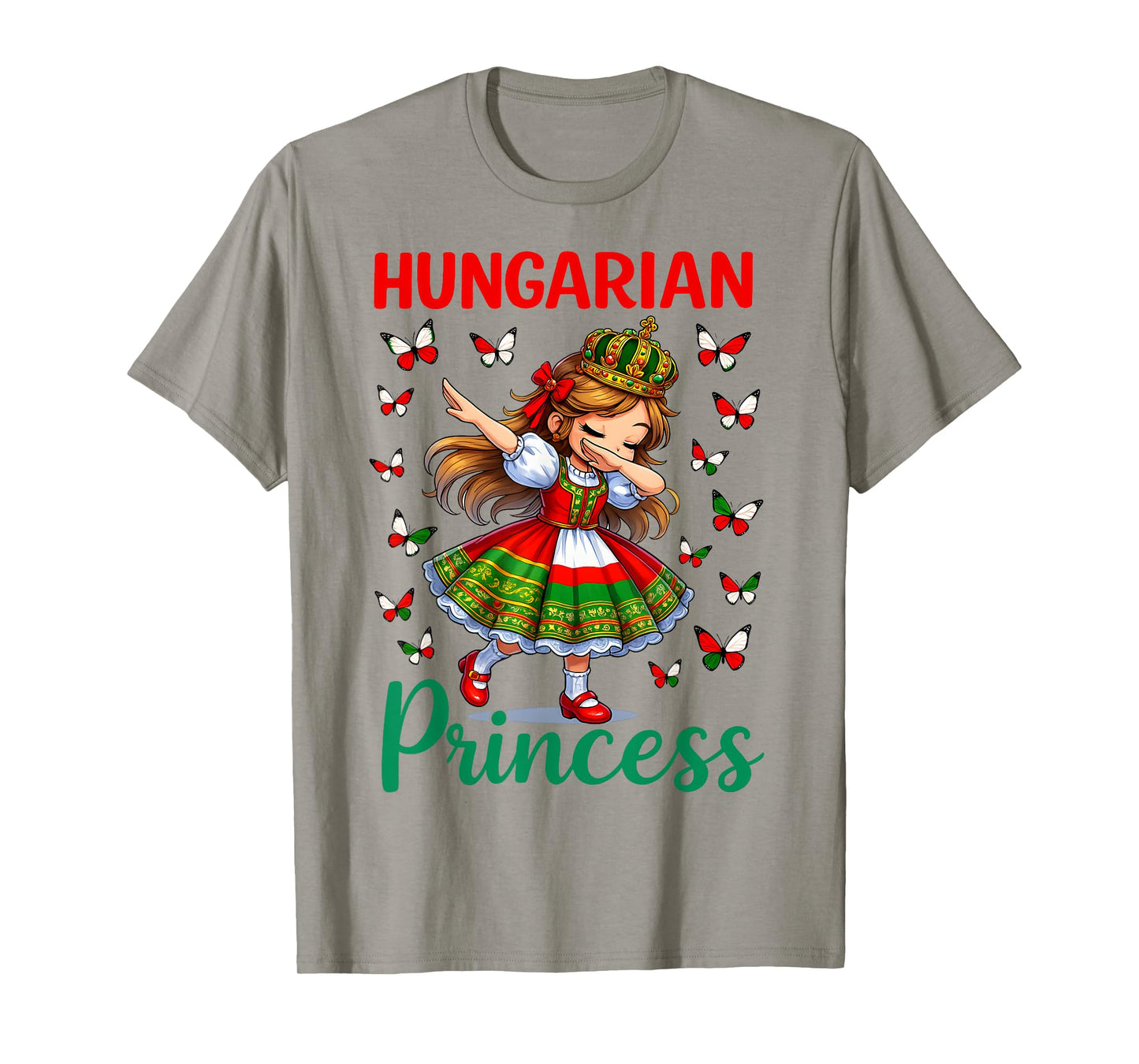 Hungarian Princess Dabbing Girl Cute Magyar Pride for Girls T-Shirt