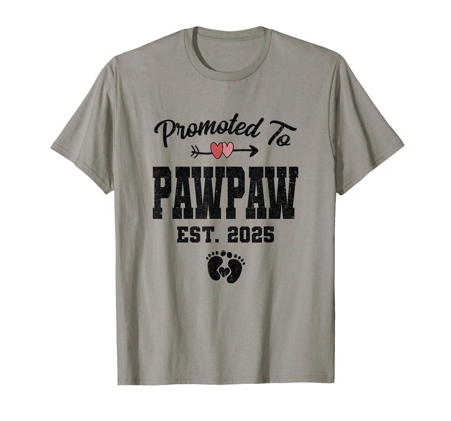 Promoted To Pawpaw Est 2025 First Time Fathers Day T-Shirt