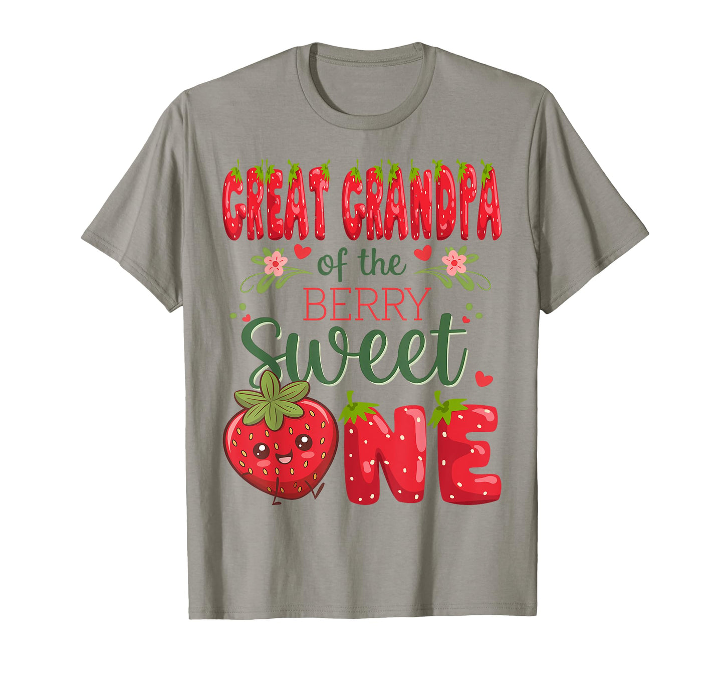 Great Grandpa Of The Berry Sweet One 1St Birthday Strawberry T-Shirt