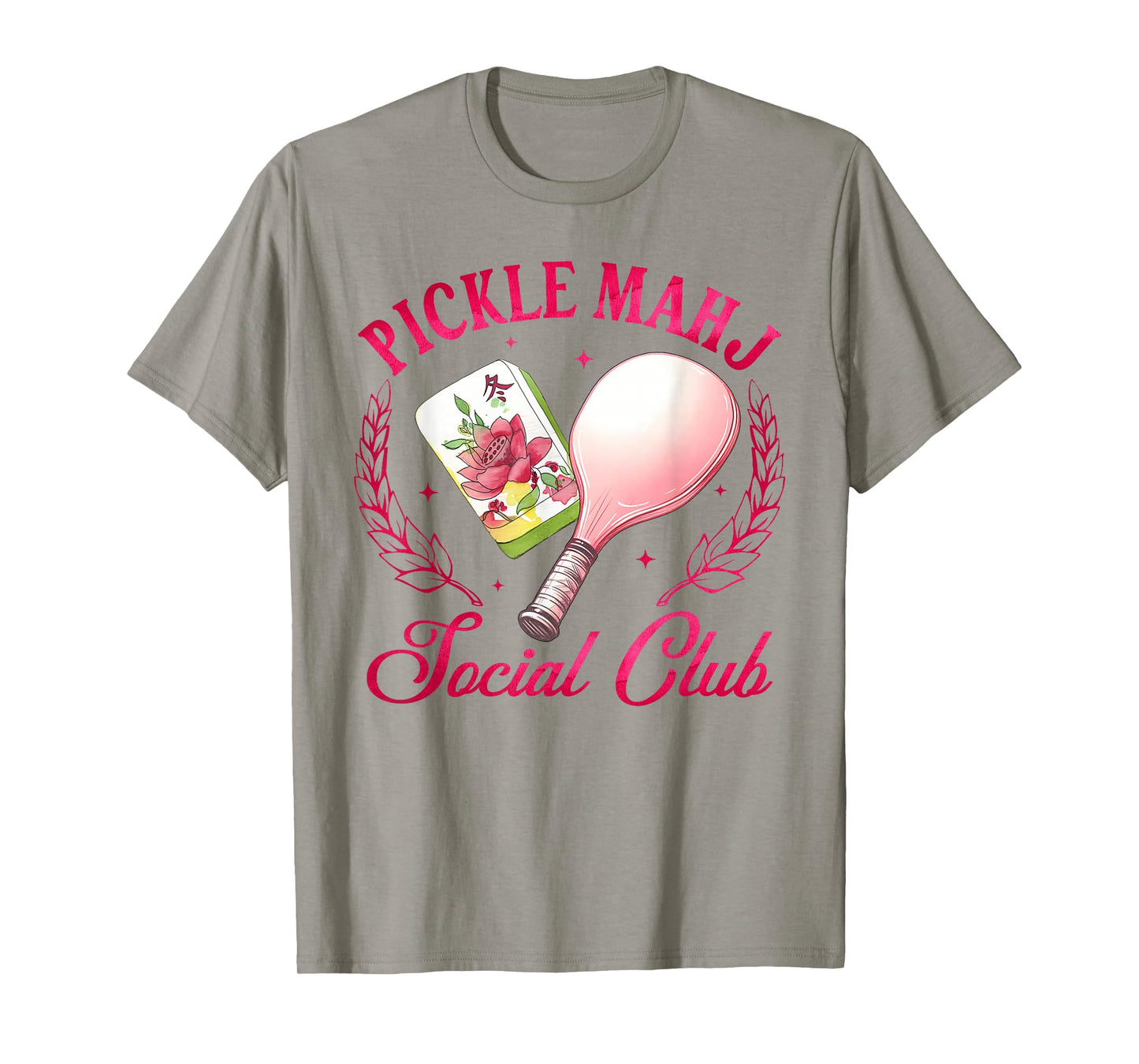 Pickleball & Mahjong Lover Funny Pickle Mahj Social Club T-Shirt