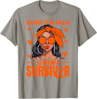 Leukemia Awareness Blessed Leukemia Survivor T-Shirt