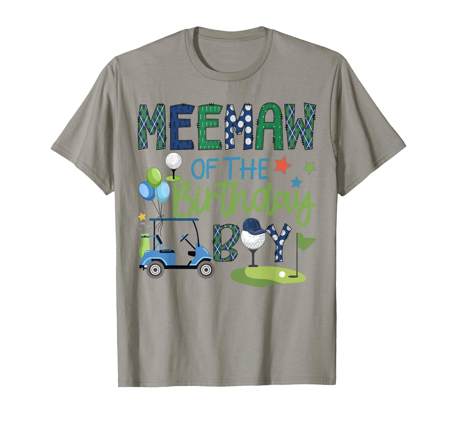 Meemaw Of The Birthday Boy Hole in One Golf Sport T-Shirt
