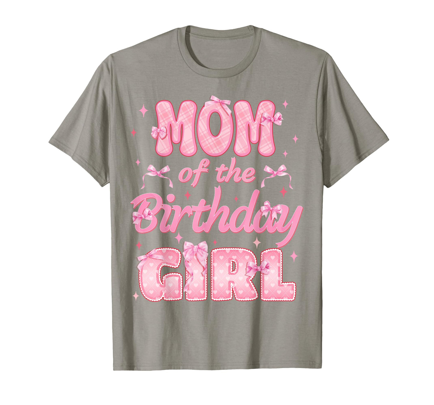 Mom And Dad Of The Birthday Girl Coquette Family Matching T-Shirt