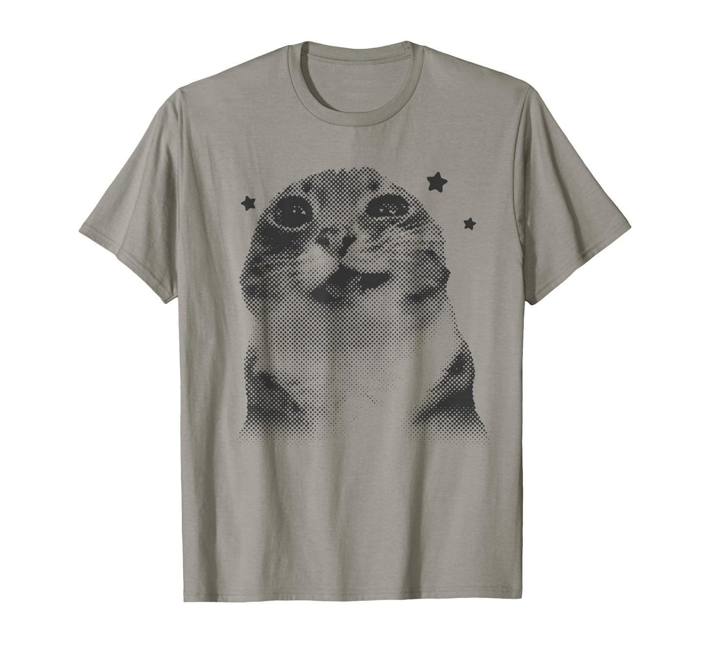 Funny Y2k Retro Cat Silly Vintage Kitten Meme Cat Lover T-Shirt