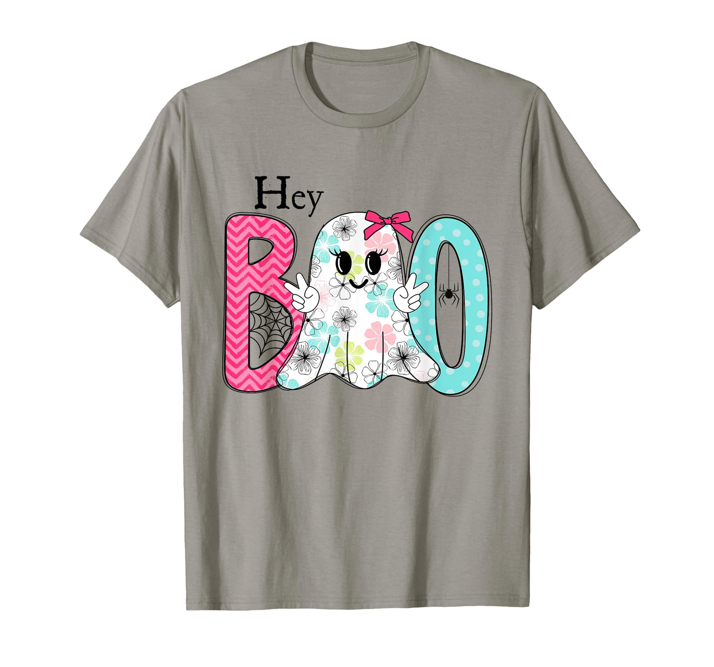 Hey Boo Funny Halloween Pun Ghost Spooky Toddler Boy Girl T-Shirt