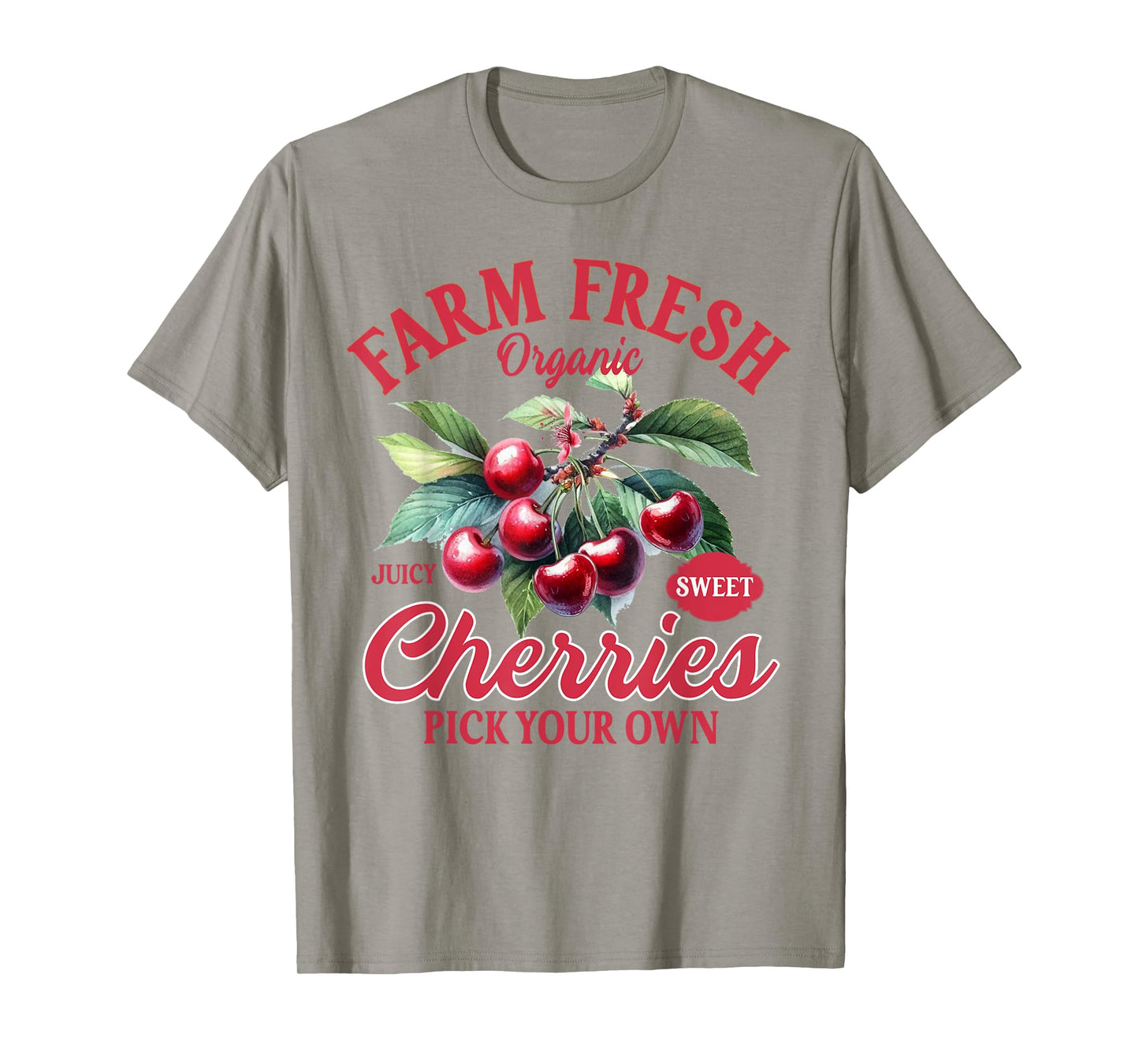 Cherry Lover Farmers Market Farmer Farm A Fresh Cherries T-Shirt
