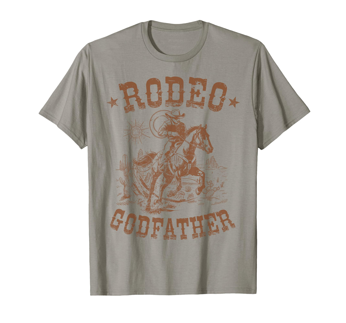 Rodeo Godfather Western Cowboy Family Matching Father's Day T-Shirt
