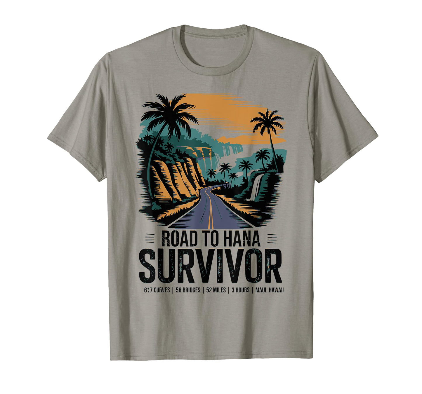 RJC Road to Hana Survivor Maui Hawaii Trip Adventure T-Shirt