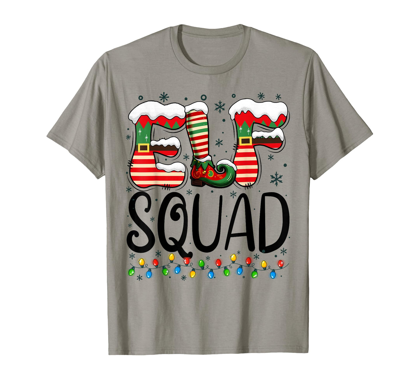 Elf Squad Funny Christmas Family Pajamas T-Shirt