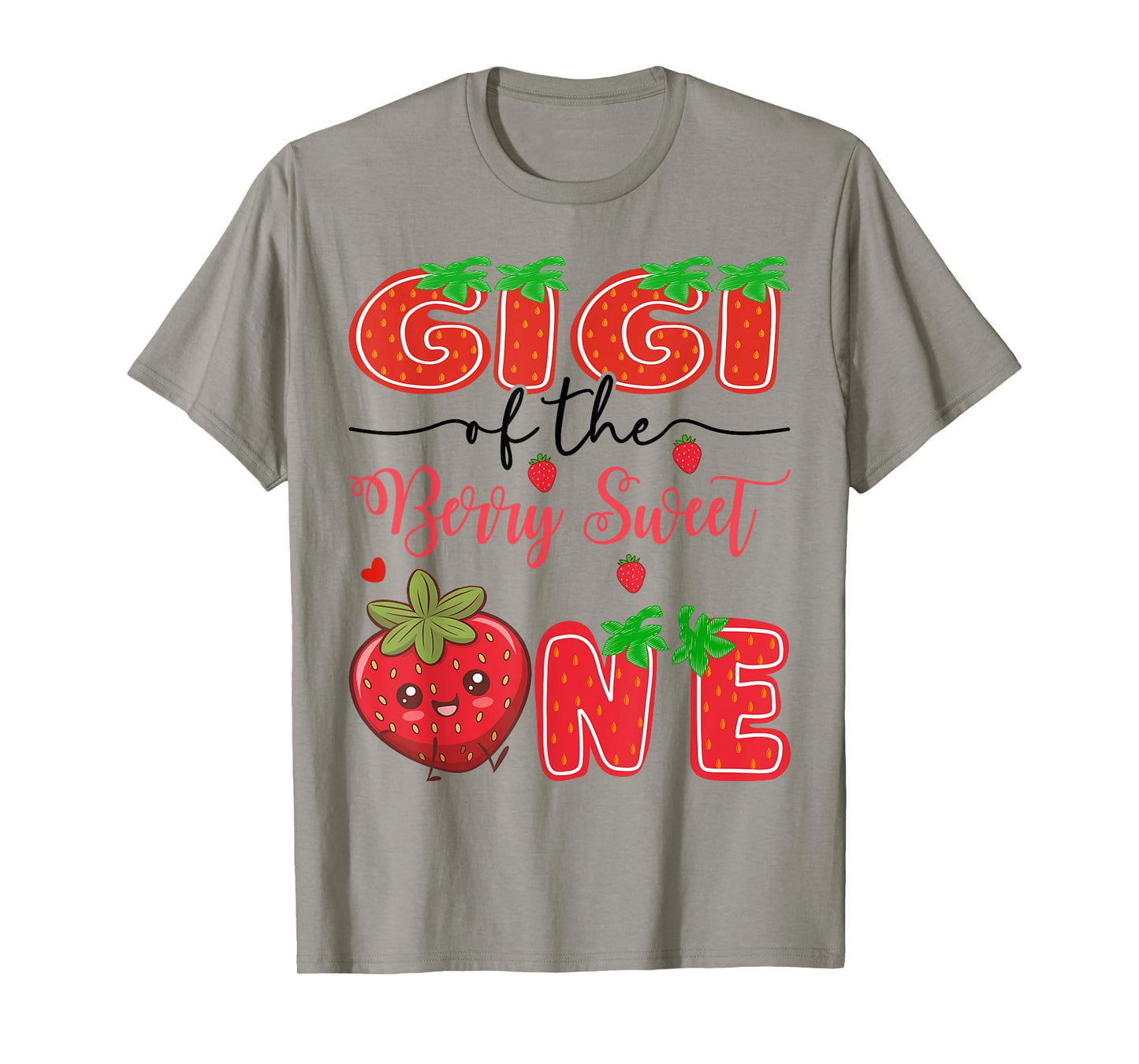 Gigi Of The Berry Sweet One Strawberry 1St Birthday T-Shirt