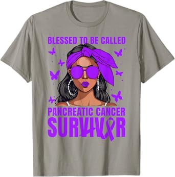 Pancreatic Cancer Awareness Blessed Pancreatic Cancer T-Shirt