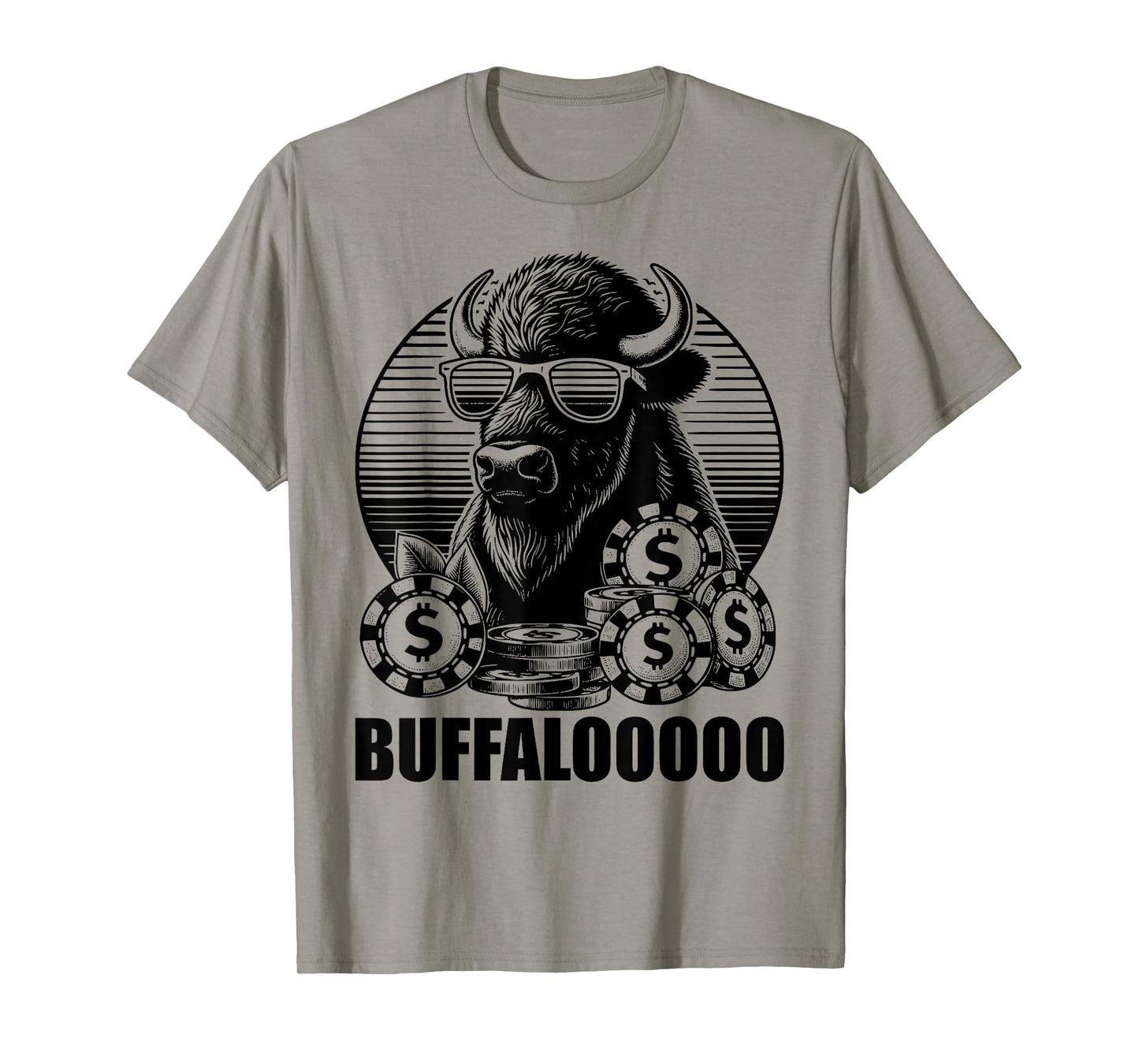 Lucky Buffalo Casino Slot Machine BUFFALOOOOO Gambling T-Shirt