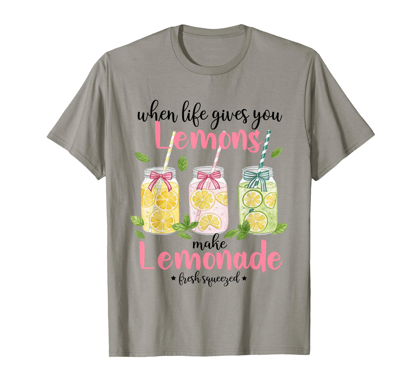 When Life Gives You Lemons Make Lemonade Fruit Summer Vibes T-Shirt