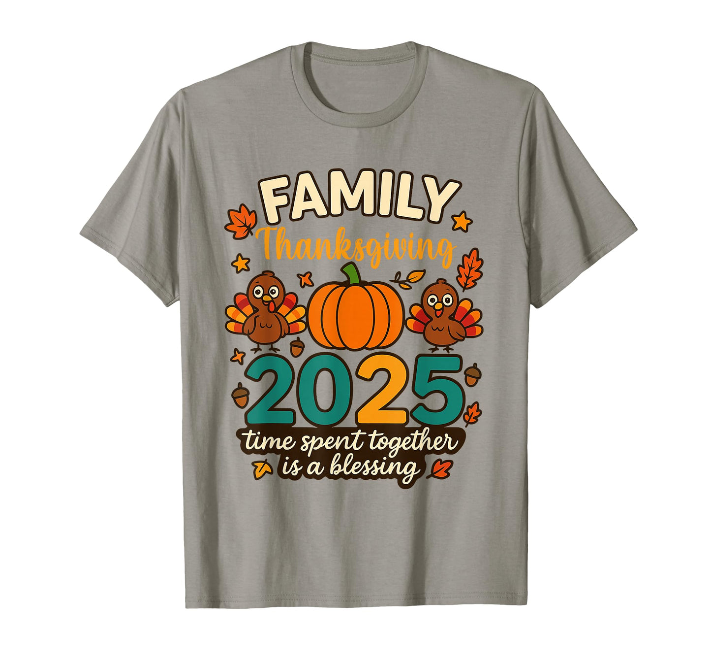 Family Crew Thanksgiving 2025 Turkey Matching Men Women T-Shirt