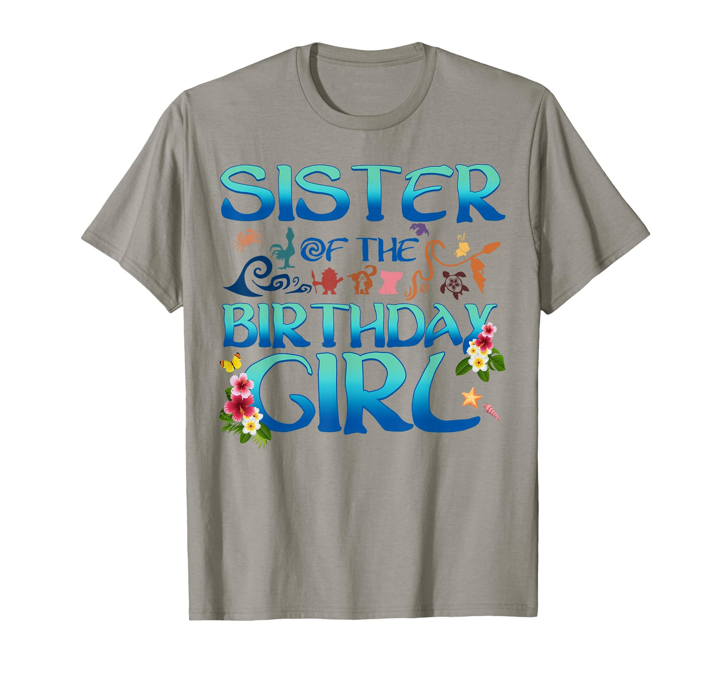 Sister Of The Birthday Girl Cute Oceania Adventure Family T-Shirt