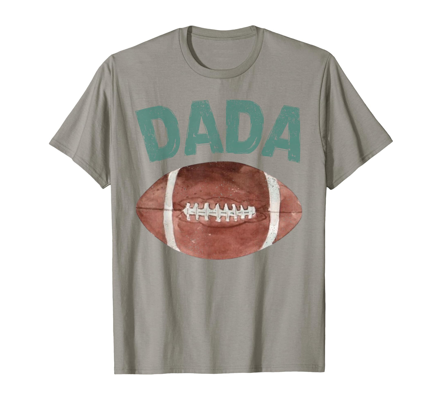 Dada of The 1 Year Old Football 1st Year Down Birthday Party T-Shirt