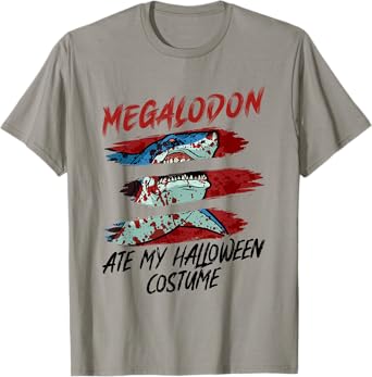Megalodon Ate My Halloween Costume - Megalodon Halloween T-Shirt