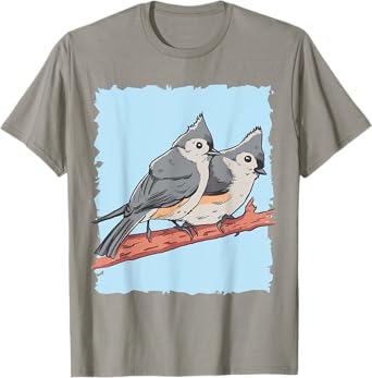 Cute Tufted Titmice Gift for Titmouse Lovers T-Shirt