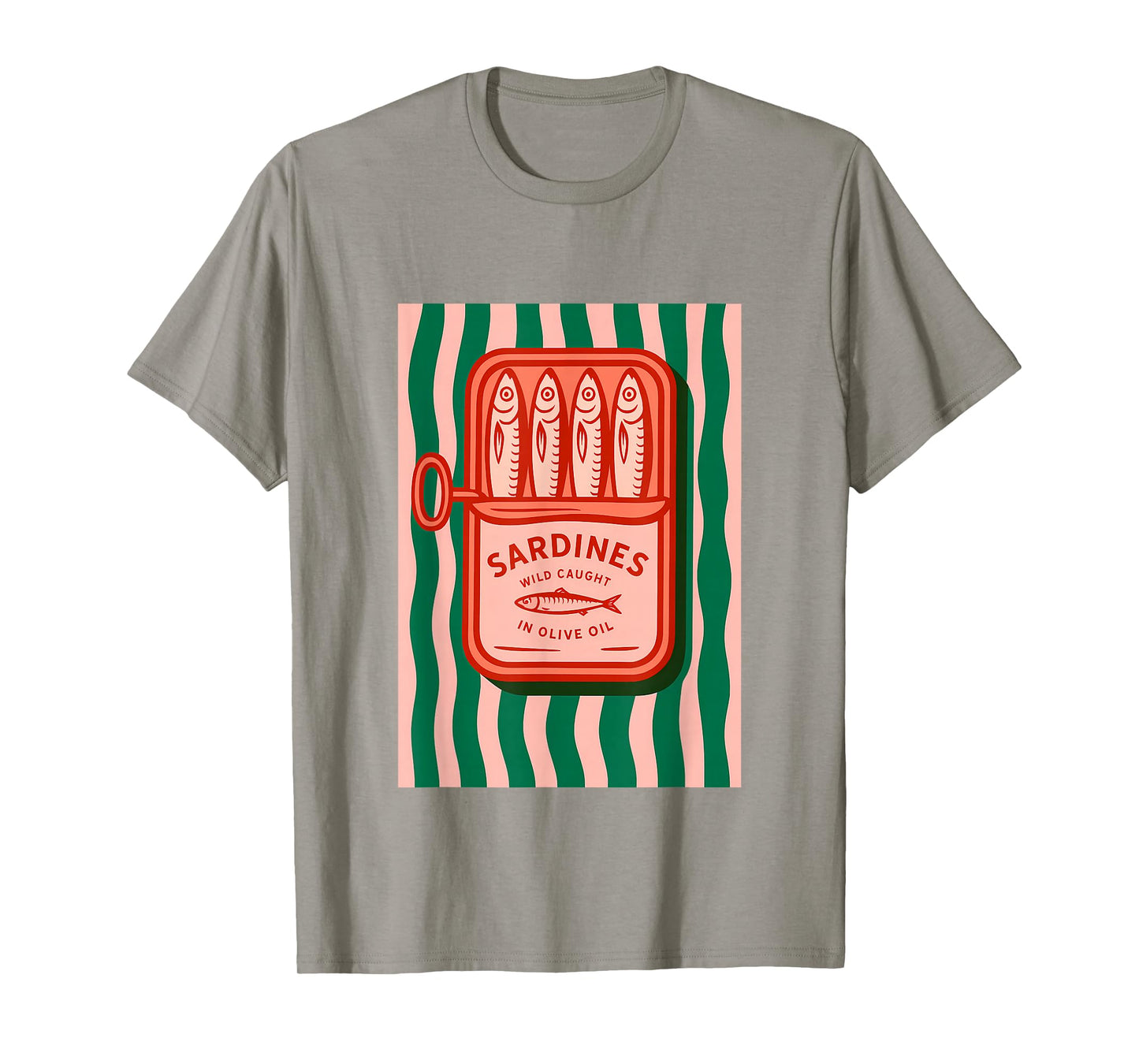 Sardines Tinned Fish Retro Graphic Summer for Men Women T-Shirt