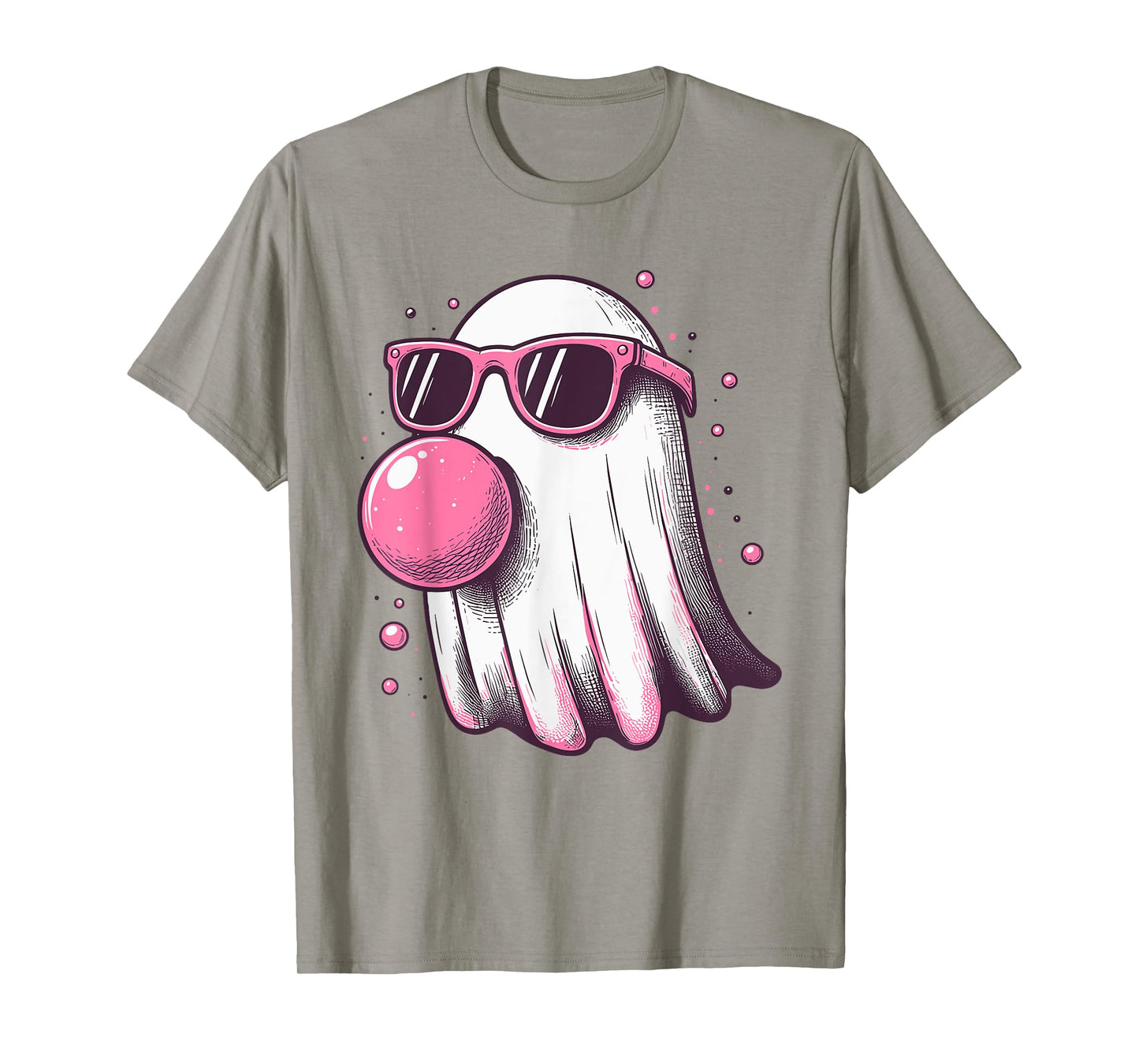 Ghost Bubble Gum Sunglasses Happy Halloween Boo Men Women T-Shirt