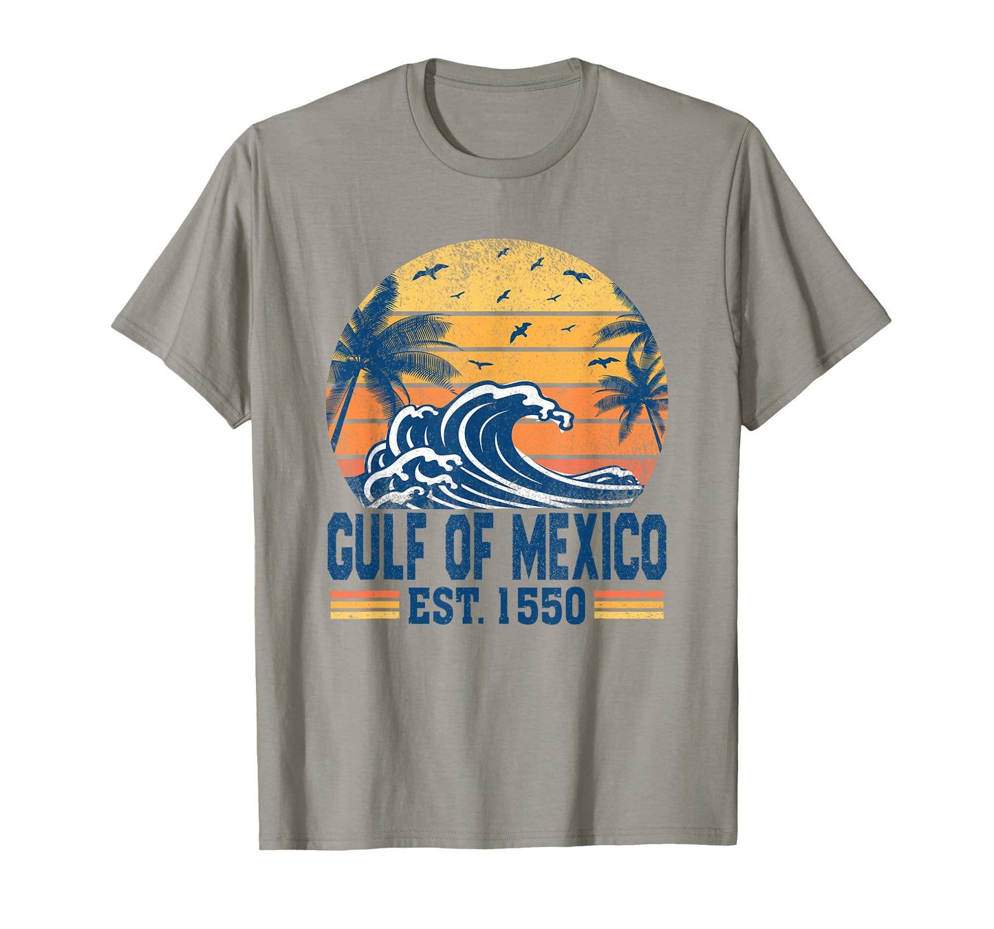 Gulf of Mexico Estd 1550 Retro Vintage Historical T-Shirt