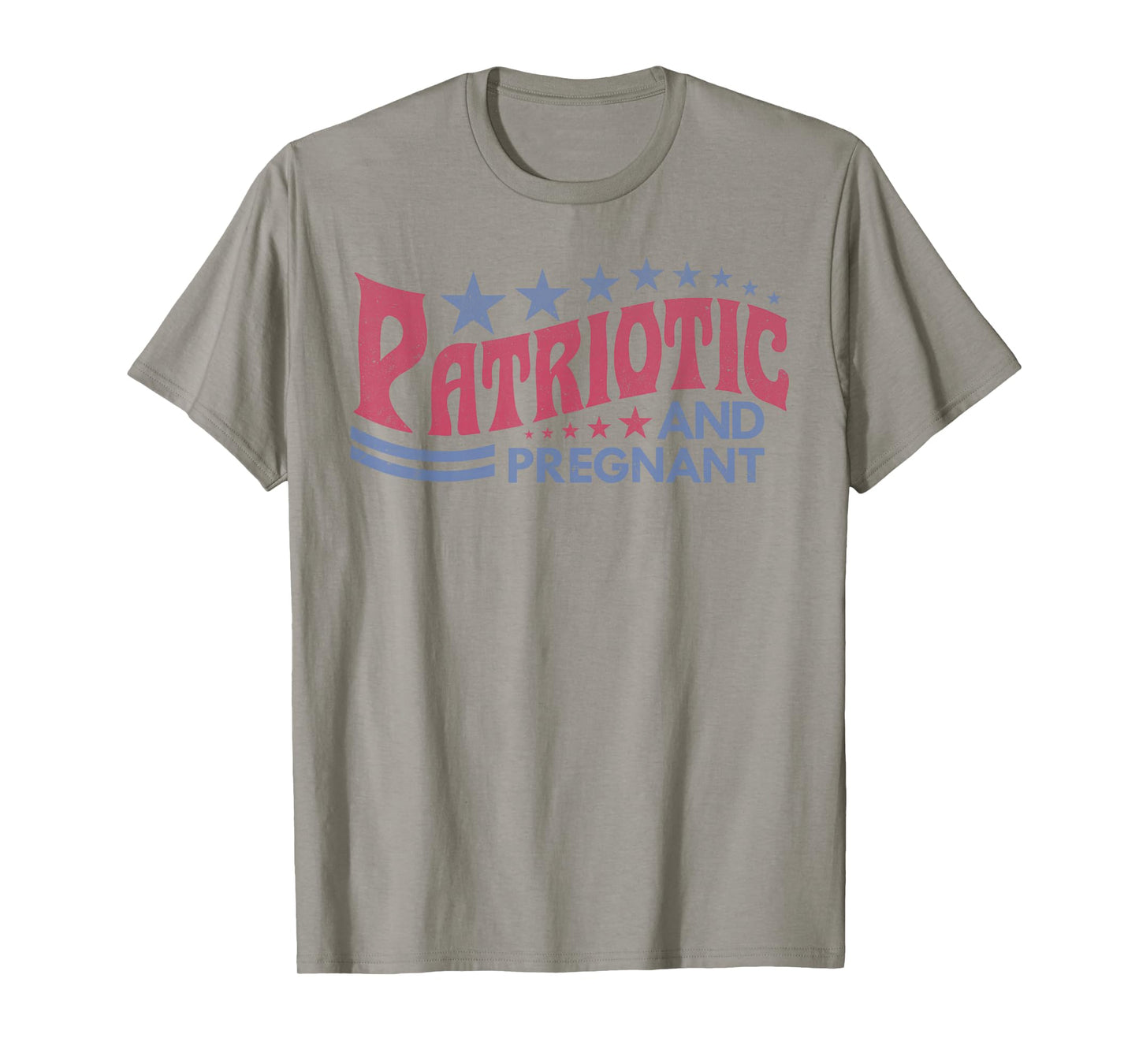 4th of July Pregnancy Announcement Mama Patriotic & Pregnant T-Shirt
