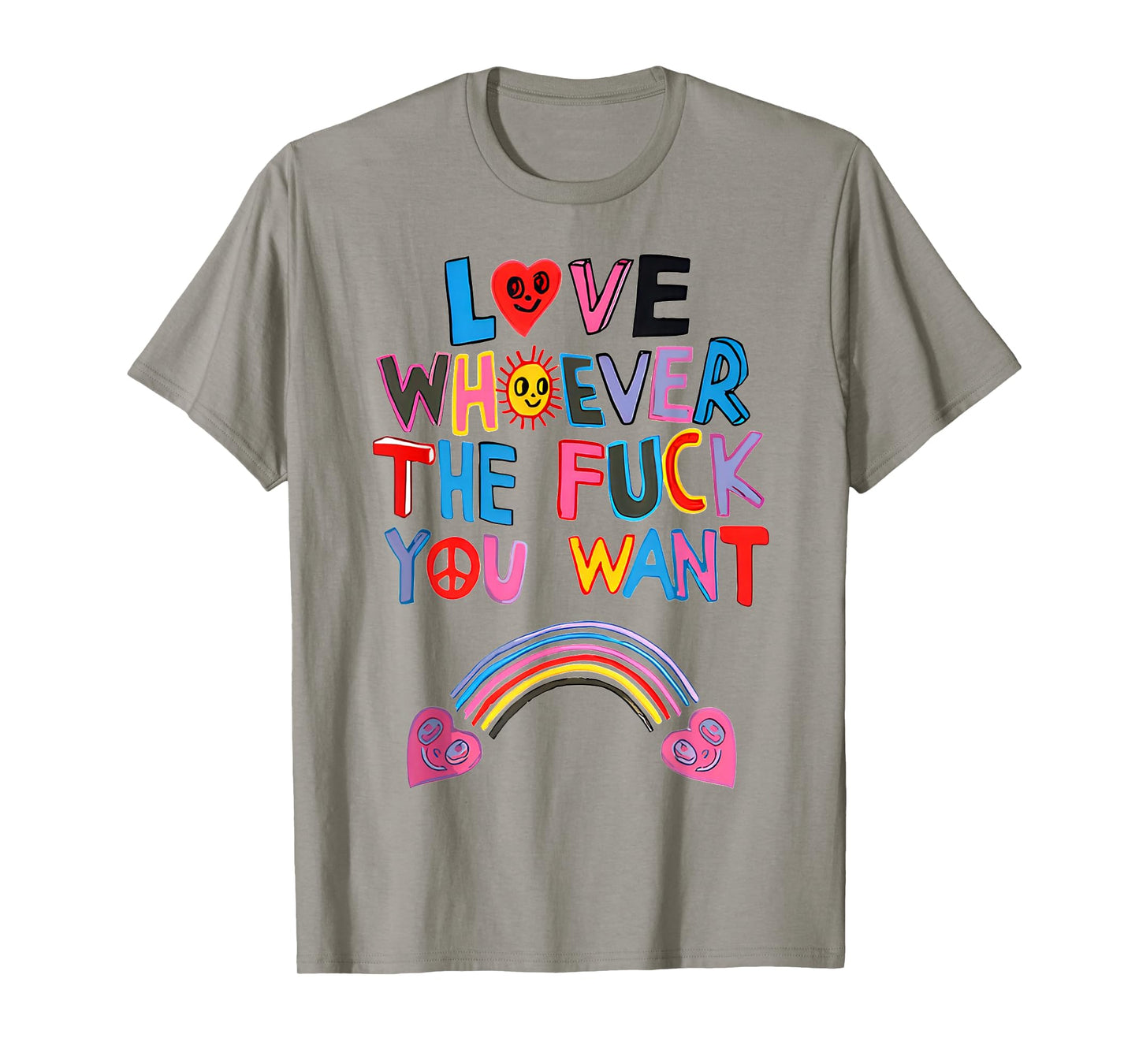 Love Whoever The Fuck You Want LGBTQ Rainbow T-Shirt