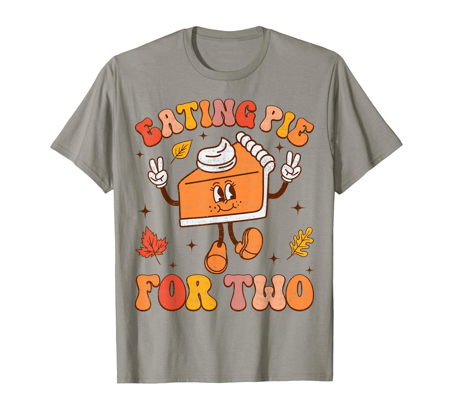 Eating Pie For Two Thanksgiving Pregnancy Announcement T-Shirt
