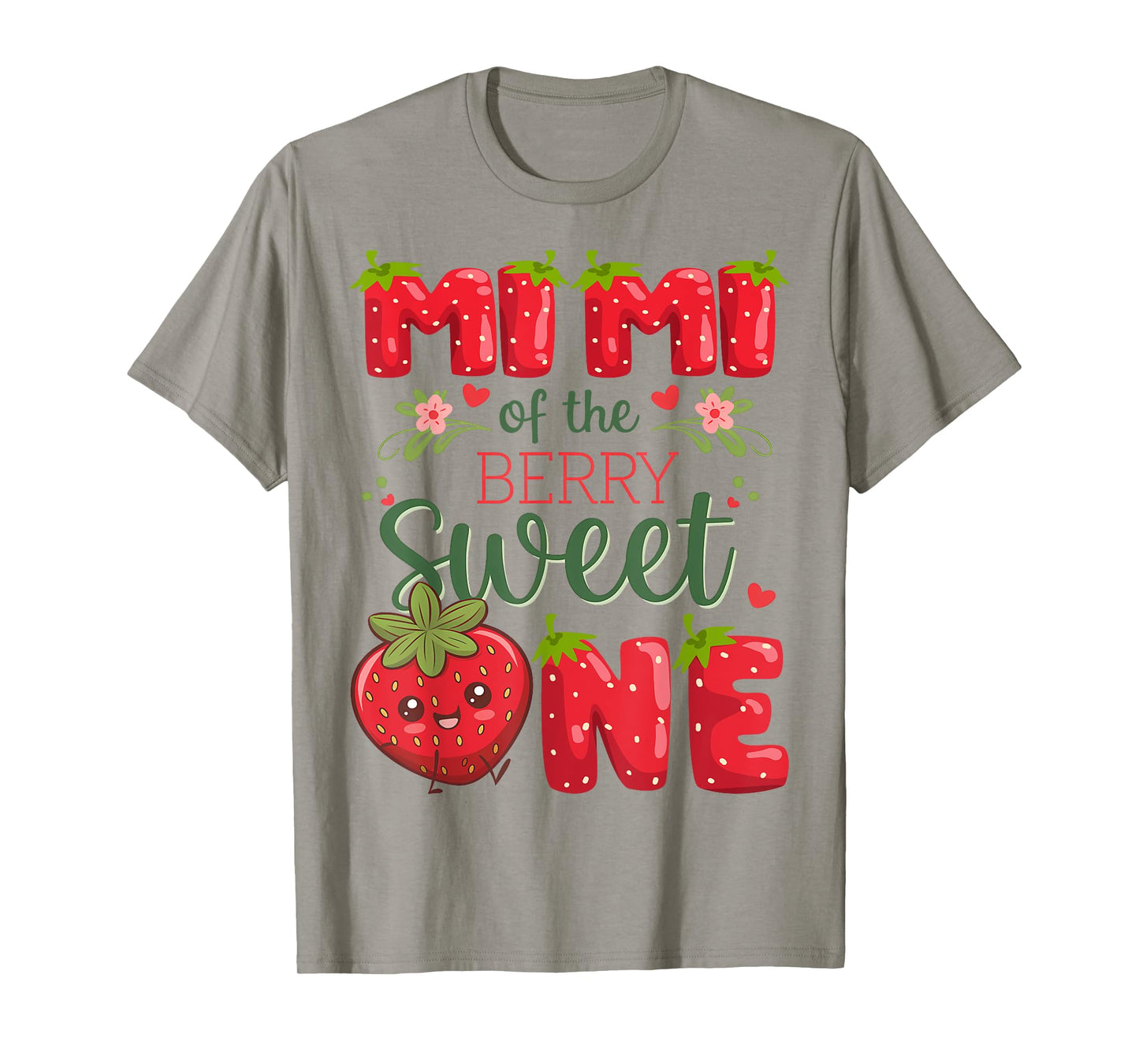 Mimi Of The Berry Sweet One 1St Birthday Strawberry T-Shirt