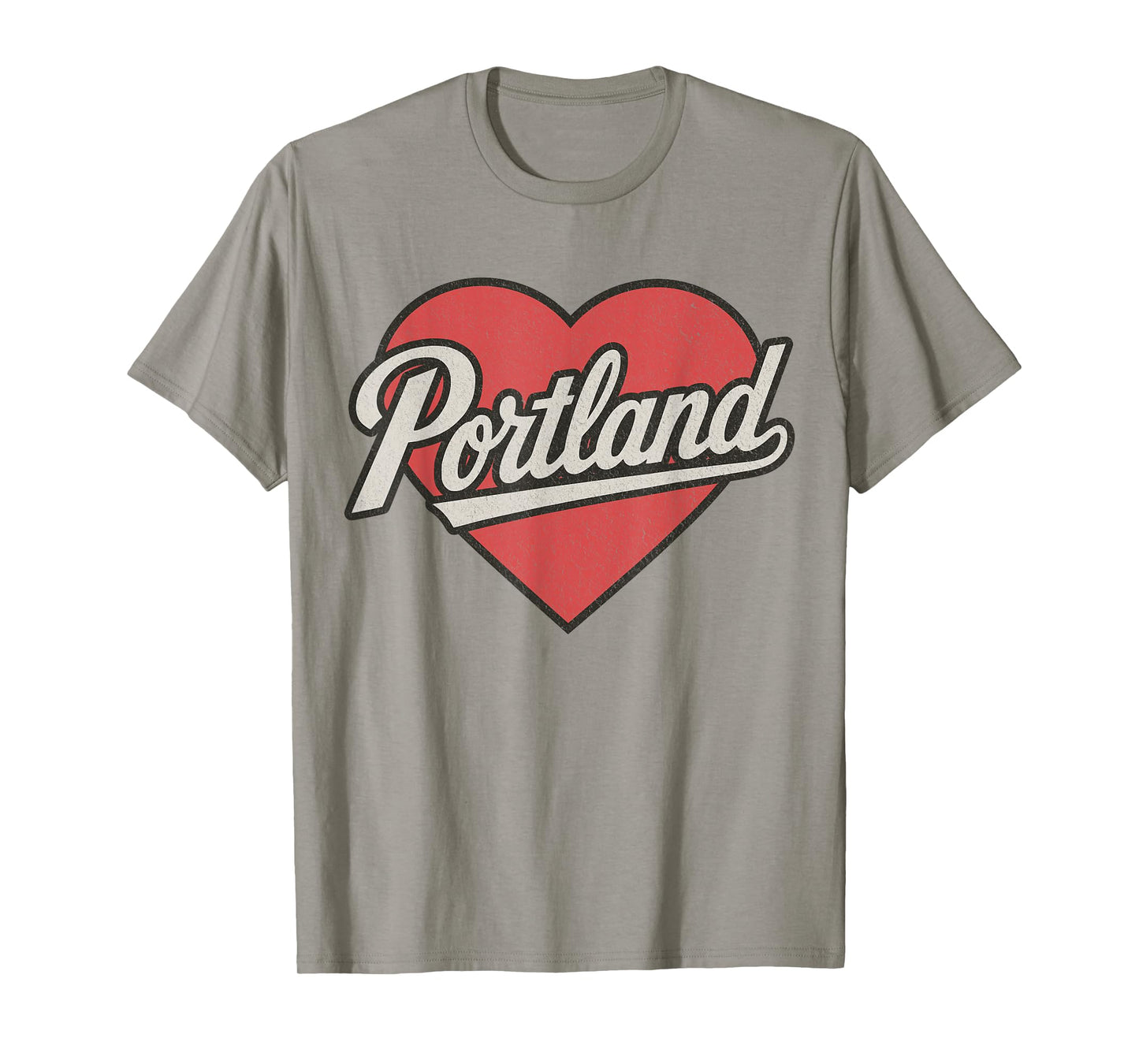 Retro Portland Heart City Pride Throwback Portland T-Shirt
