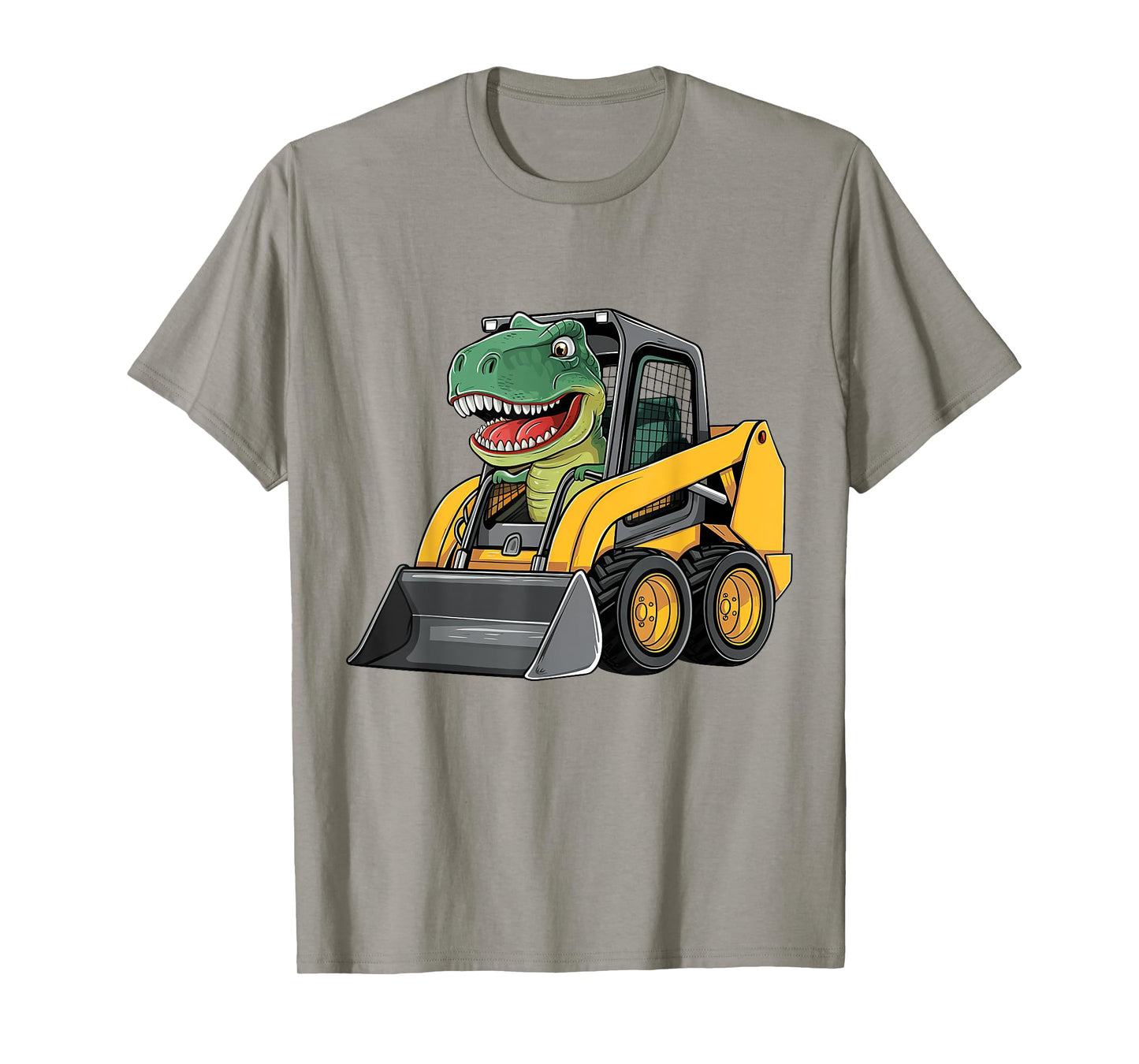 Funny Dinosaur Construction Truck Excavator Kids Boy Girl T-Shirt