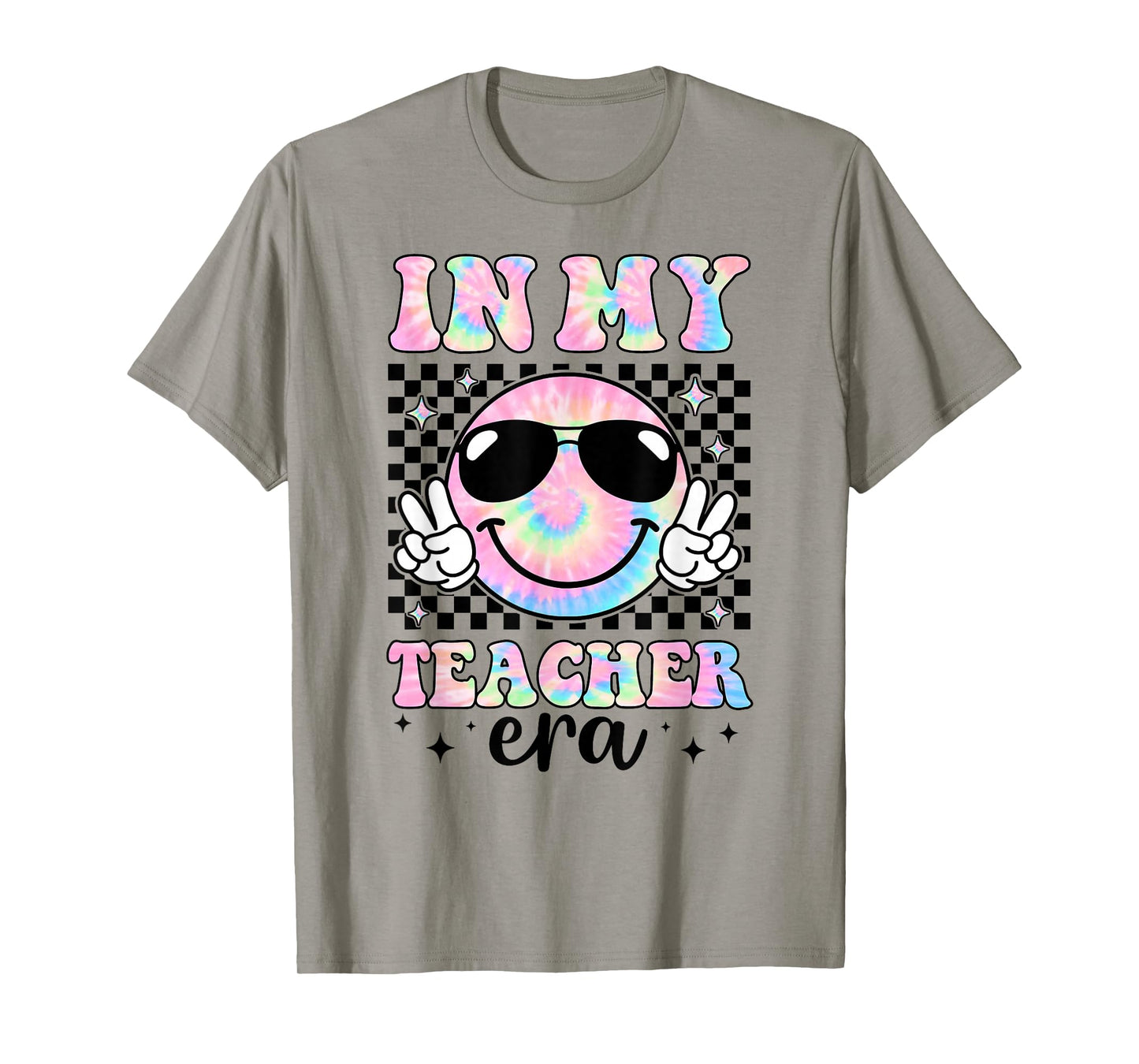 In My Teacher Era Groovy Tie Dye Back To School Cute Teacher T-Shirt