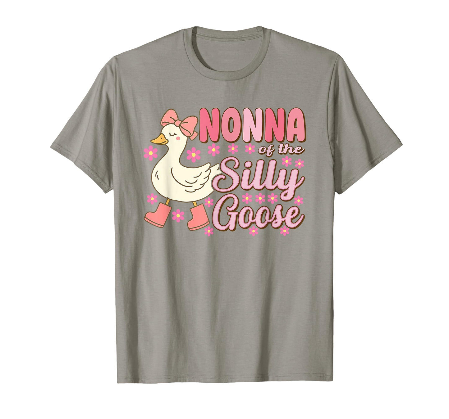 Nonna Goose On The Loose Funny Birthday Matching Family T-Shirt