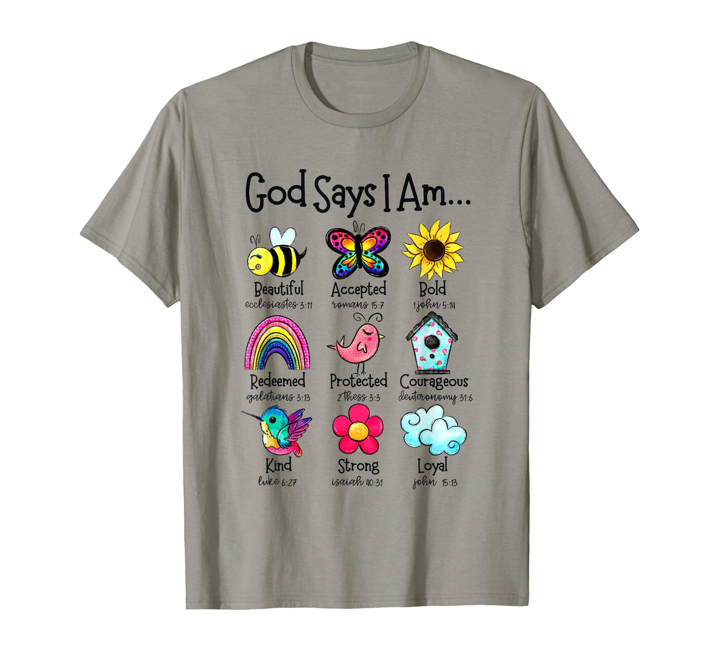 God Says I Am Bee Spring Christian Funny Easter Day Kids T-Shirt