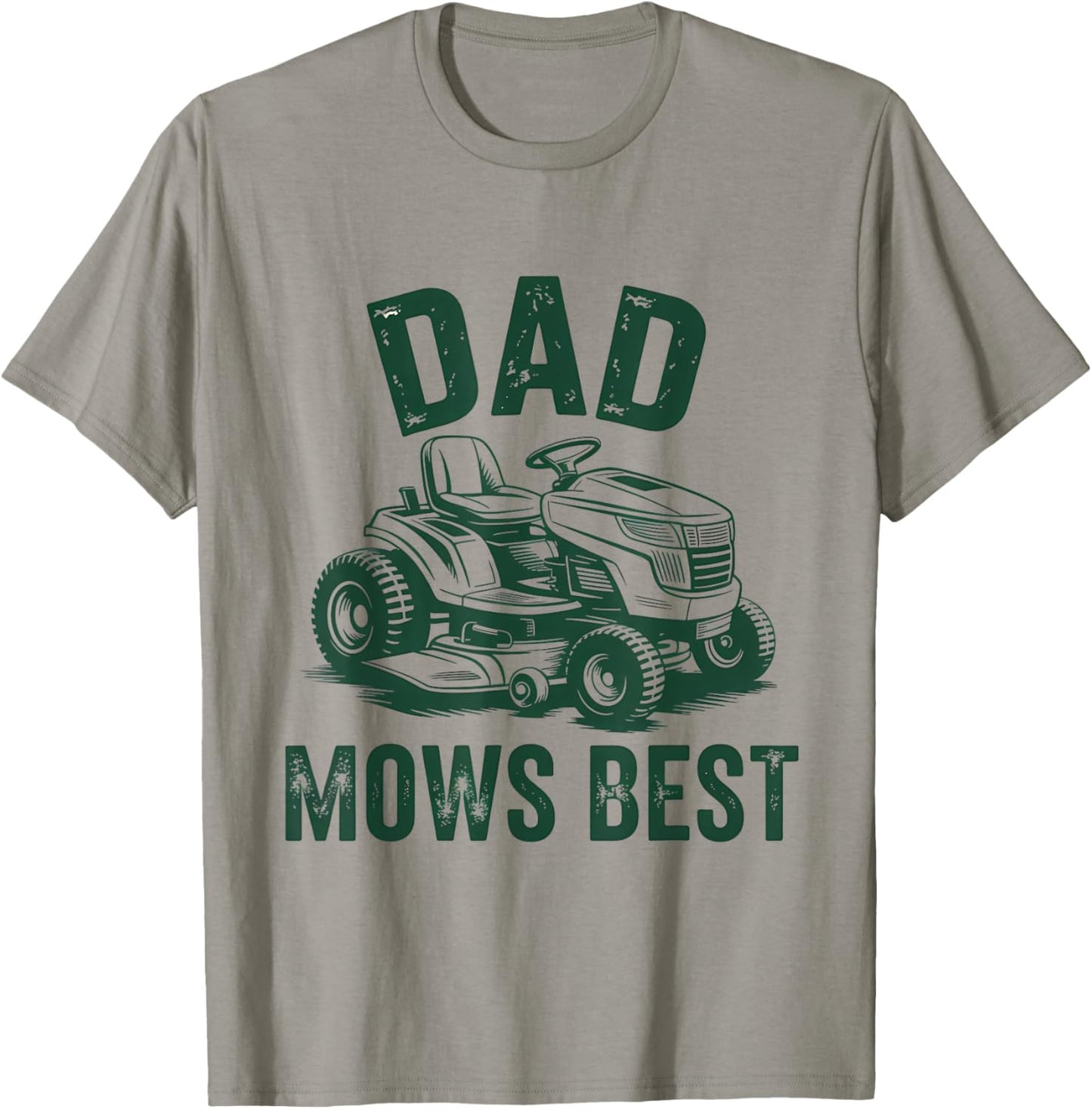 Dad Mows Best funny garden Dad Retro Mowing dad fathers day T-Shirt