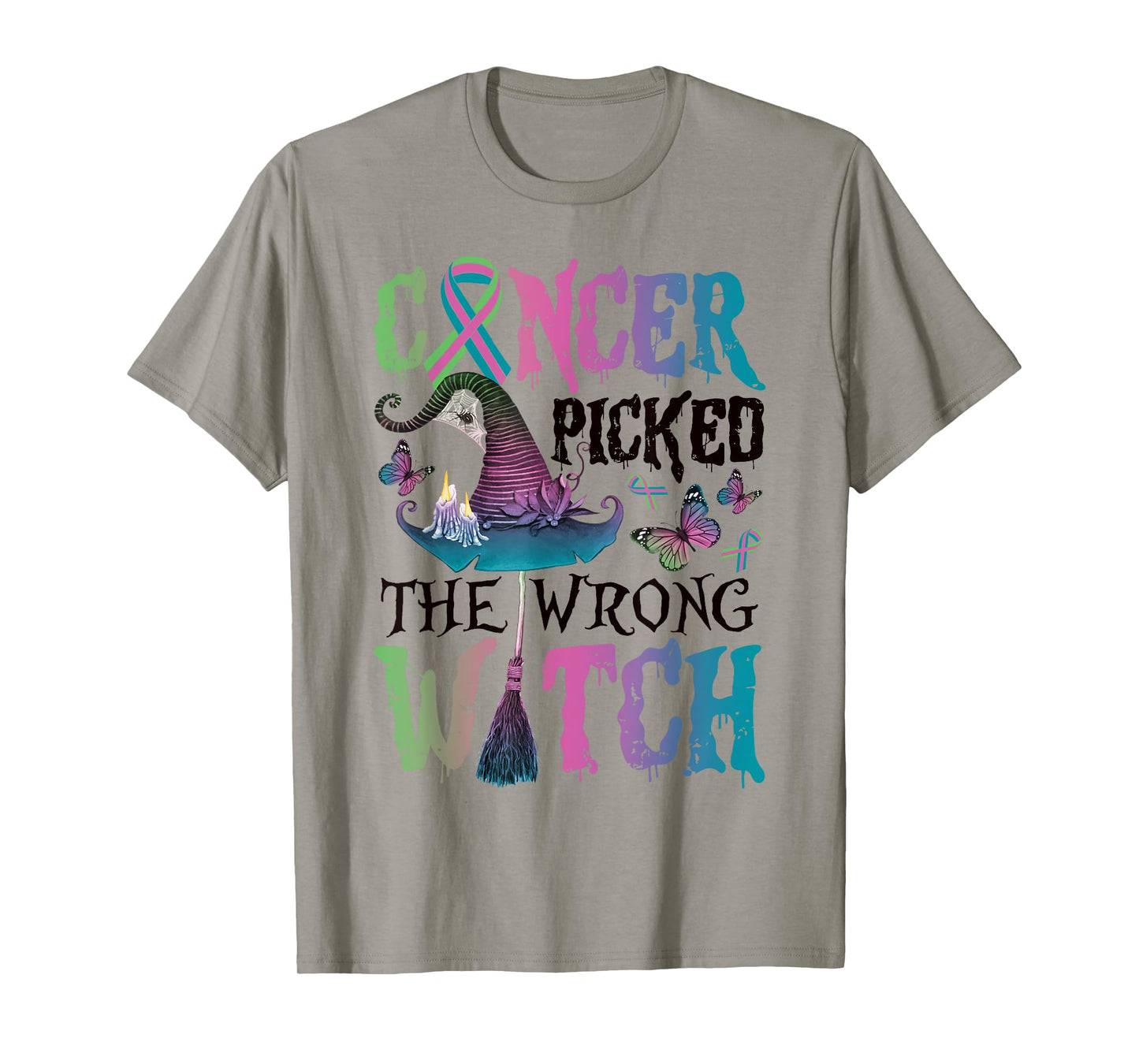 Metastatic Breast Cancer Picked The Wrong Witch Halloween T-Shirt