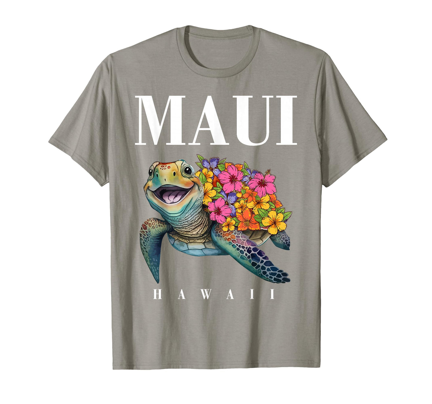 Hawaiian-Shirt Maui Kids Girl Women Turtle Hibiscus Hawaii T-Shirt