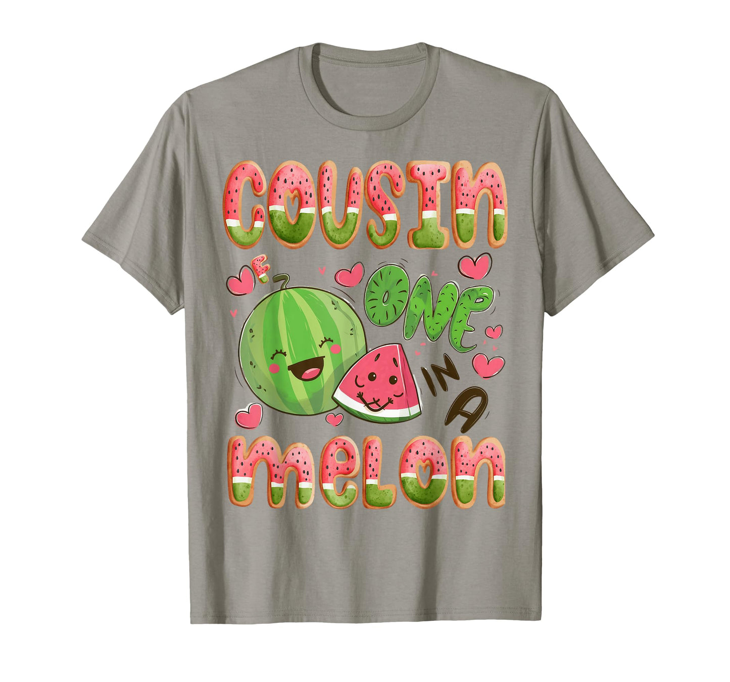 Cousin Of One In A Melon 1St Birthday Watermelon Bday Party T-Shirt