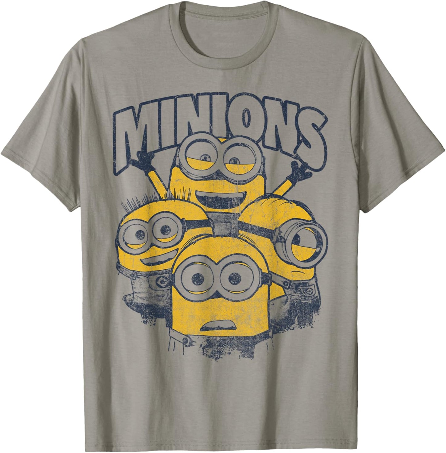 Despicable Me Minions Vintage Group Graphic T-Shirt T-Shirt