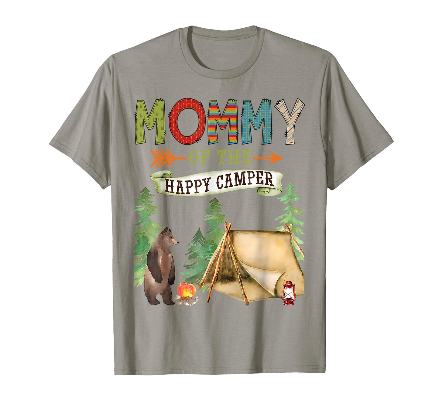 Mommy of The Happy Camper First Birthday Camping T-Shirt