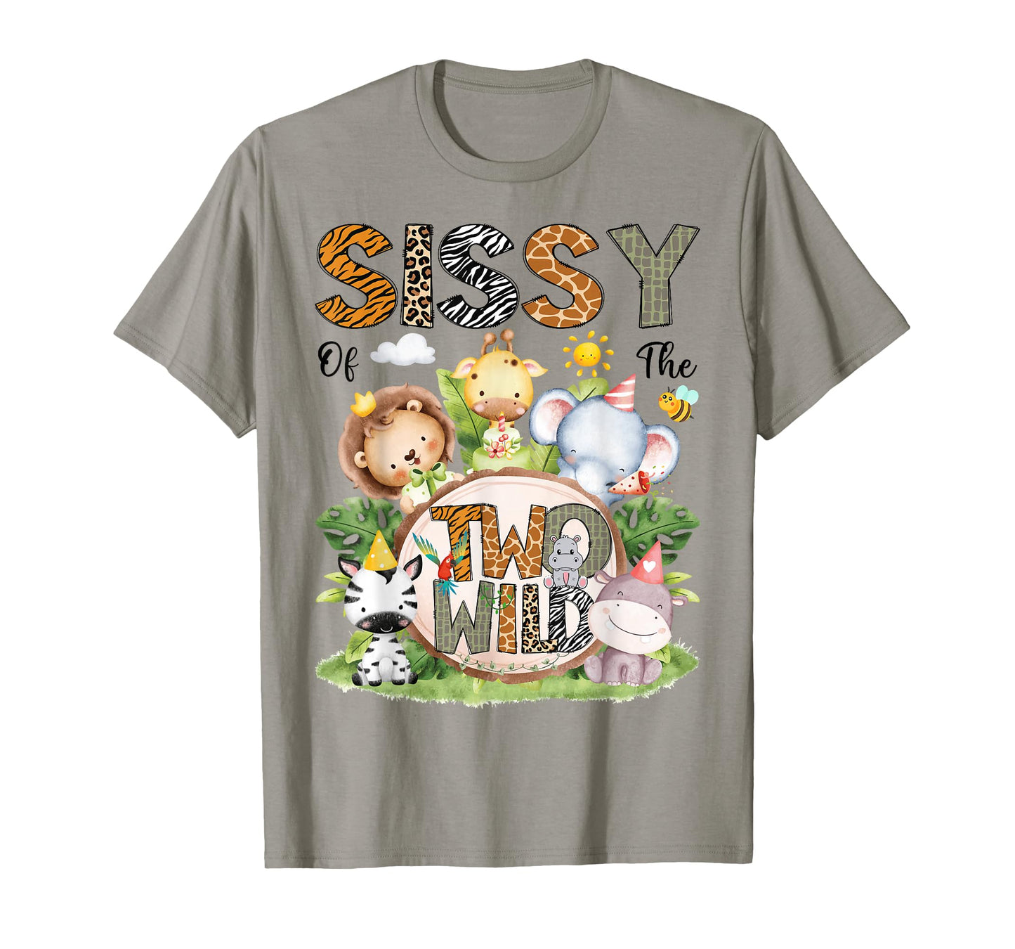 Sissy of The Two Wild Safari Jungle 2nd Birthday Boy T-Shirt