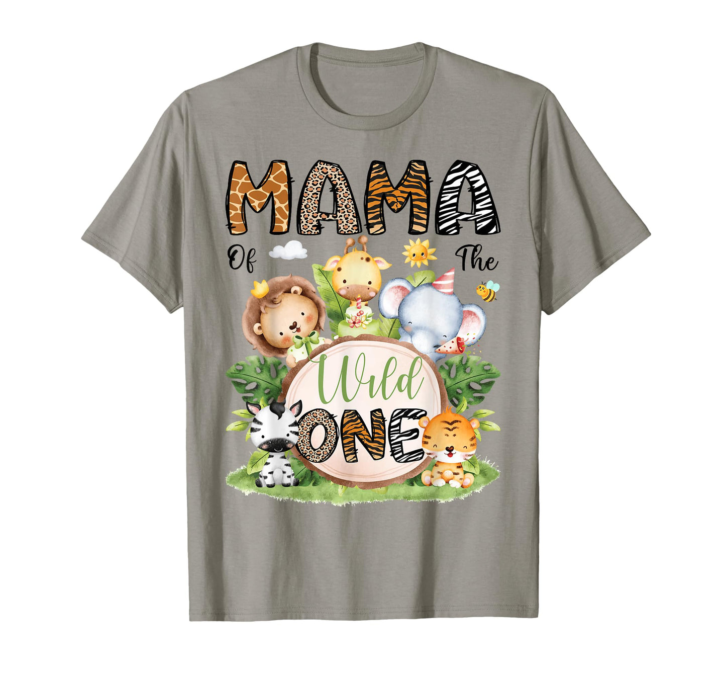Mama Of The Wild One Safari Jungle 1St Birthday Boy T-Shirt