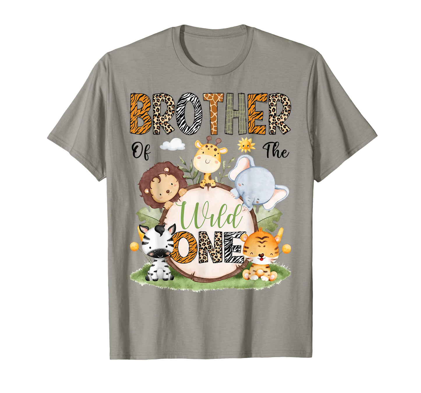 Brother Of The Wild One 1St Birthday Boy Safari Lover T-Shirt